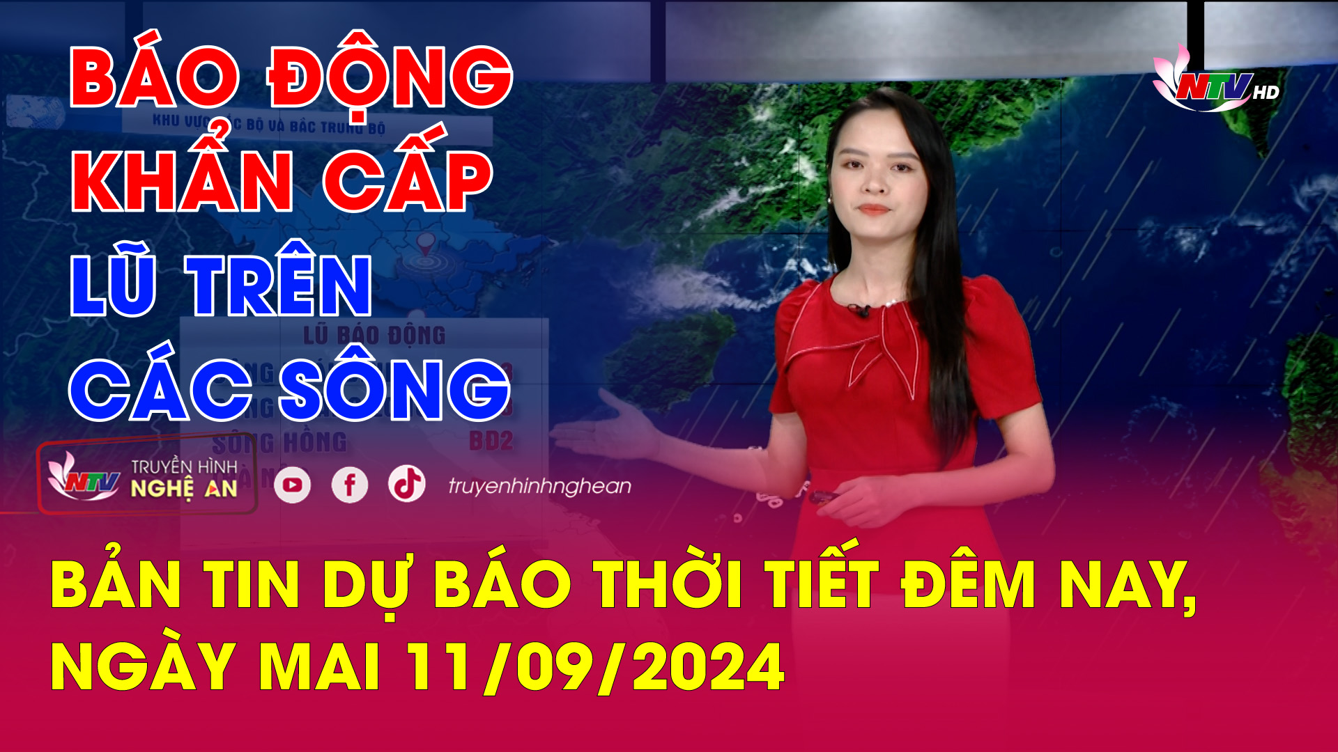 Bản tin Dự báo thời tiết đêm nay, ngày mai 11/09/2024