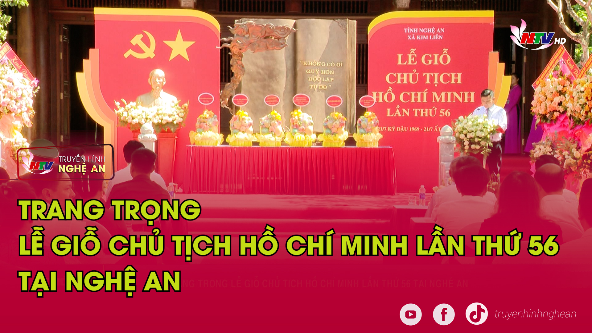 Trang trọng Lễ giỗ Chủ tịch Hồ Chí Minh lần thứ 56 tại Nghệ An