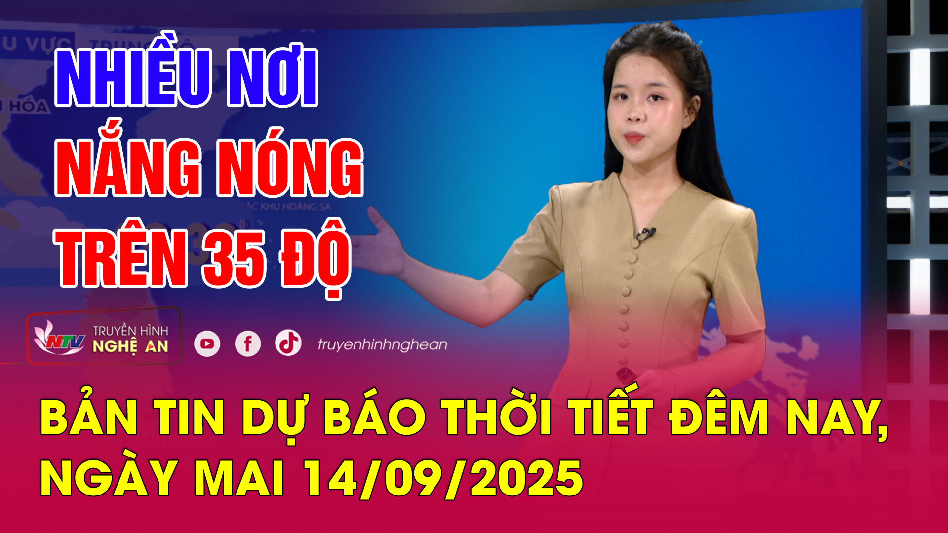 Bản tin Dự báo thời tiết đêm nay, ngày mai 14/09/2025