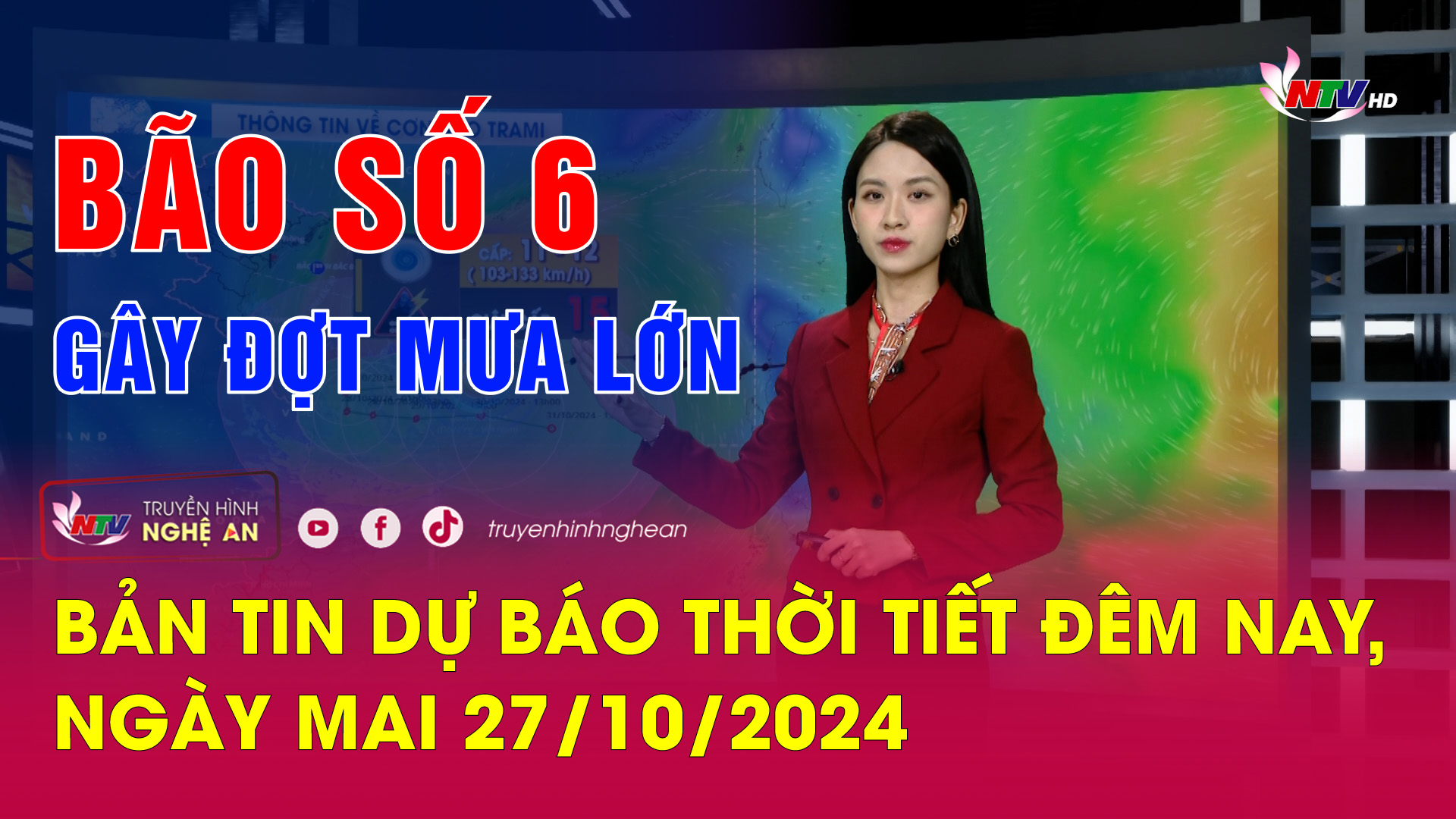 Bản tin Dự báo thời tiết đêm nay, ngày mai 27/10/2024