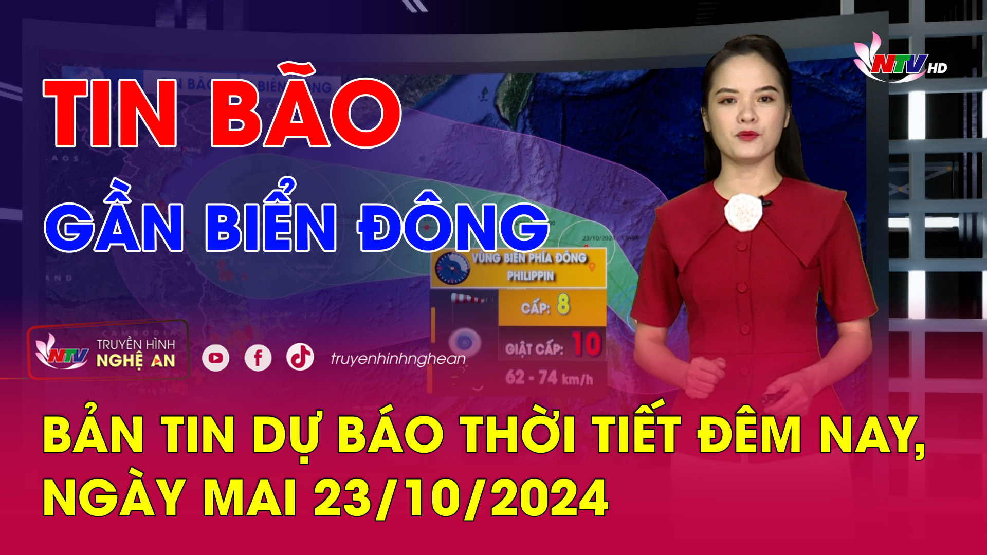 Bản tin Dự báo thời tiết đêm nay, ngày mai 23/10/2024