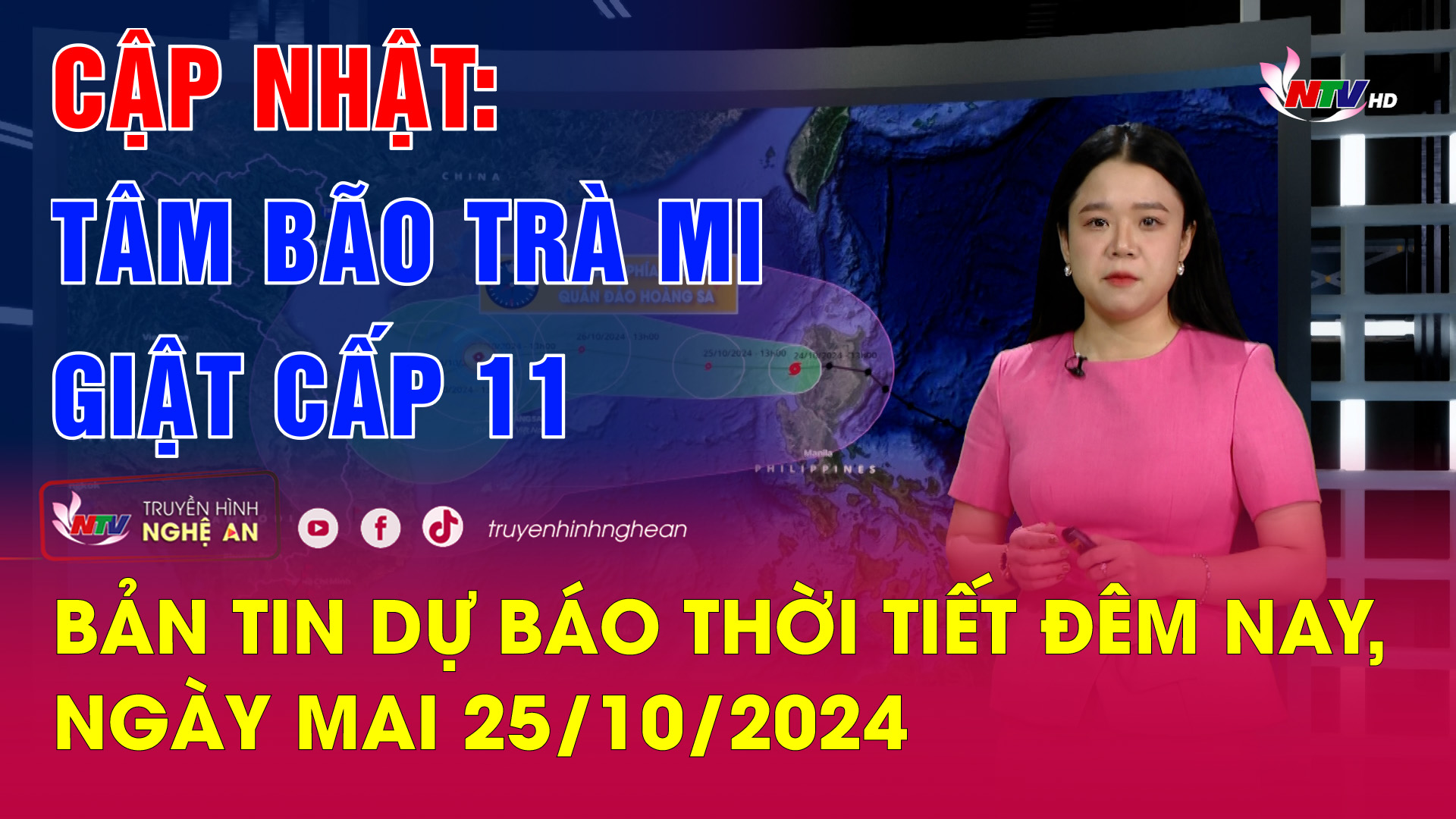 Bản tin Dự báo thời tiết đêm nay, ngày mai 25/10/2024