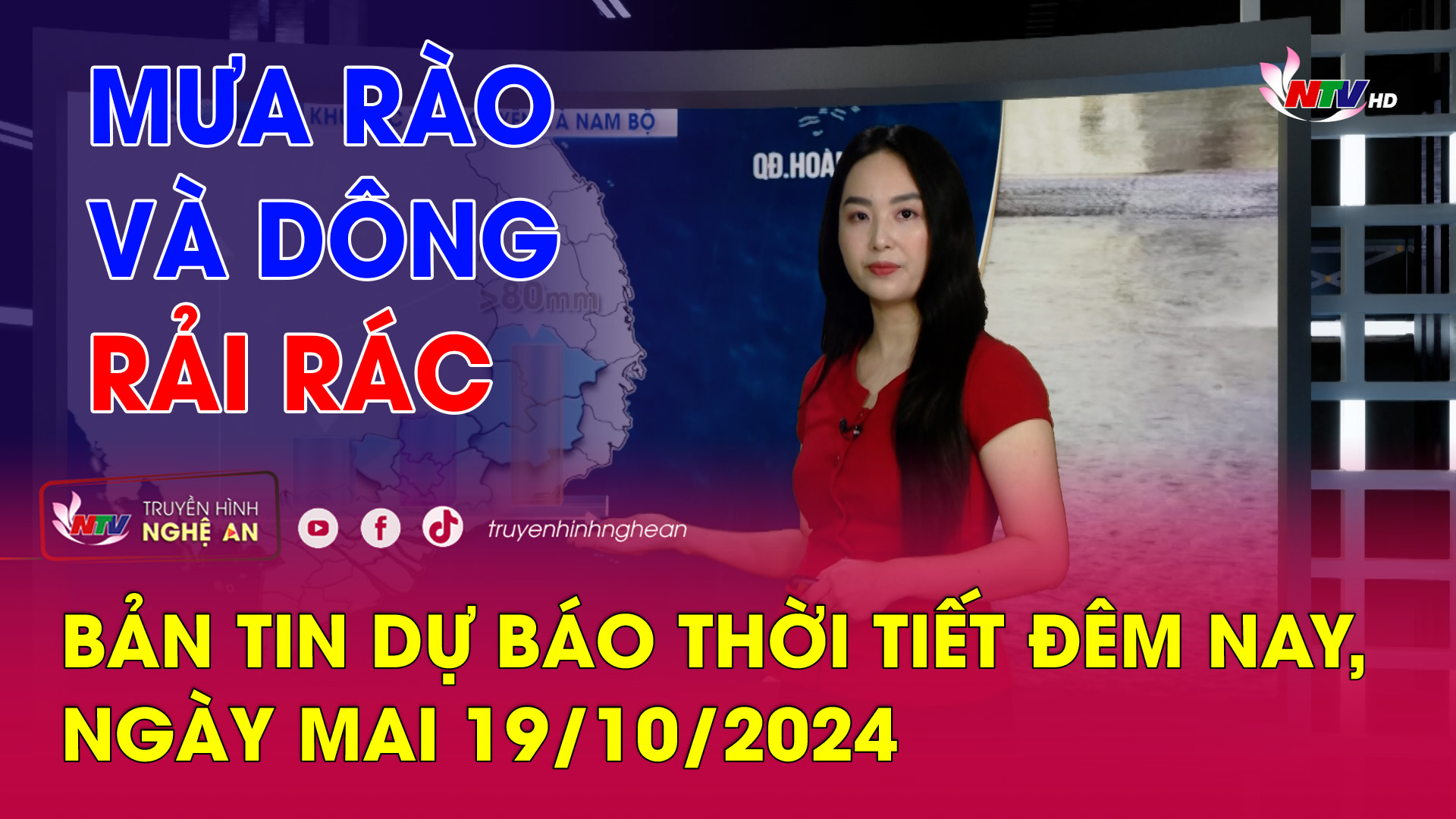 Bản tin Dự báo thời tiết đêm nay, ngày mai 19/10/2024