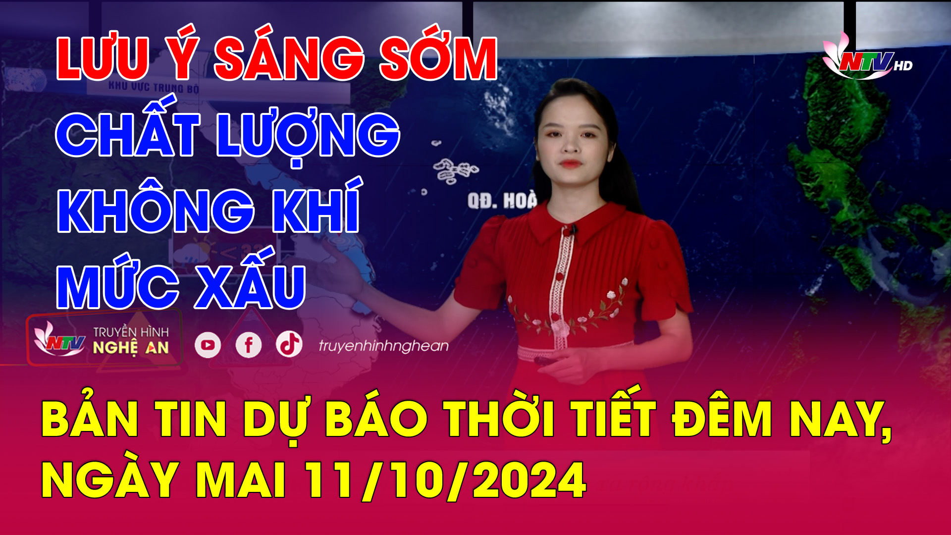 Bản tin Dự báo thời tiết đêm nay, ngày mai 11/10/2024