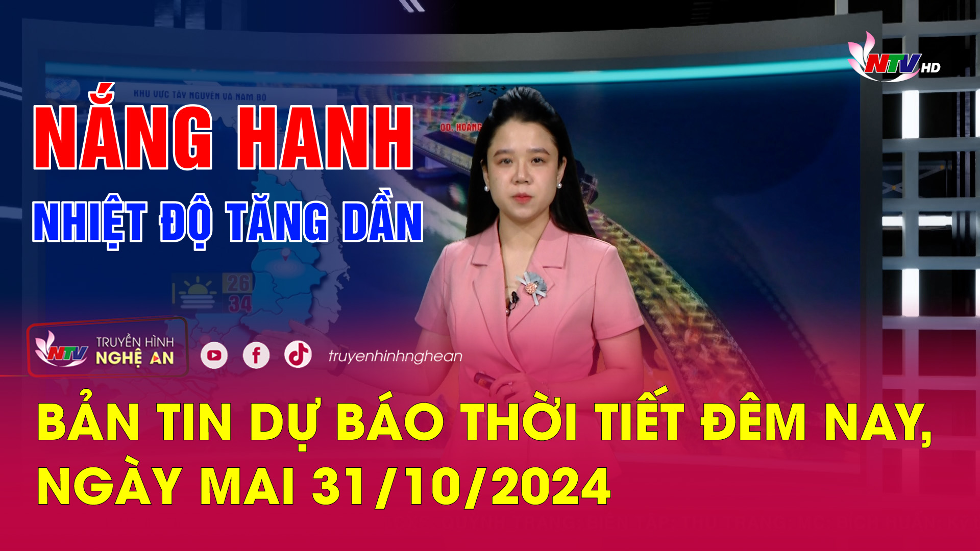 Bản tin Dự báo thời tiết đêm nay, ngày mai 31/10/2024