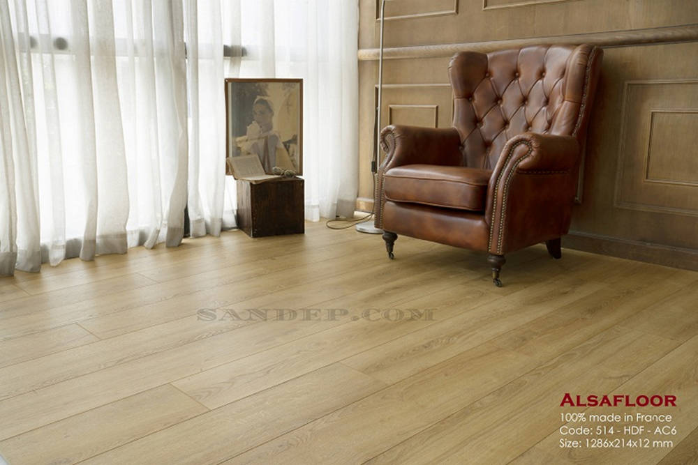 Sàn gỗ AlsaFloor dày 12mm nhập khẩu từ Pháp chất lượng vượt trội bảo hành lên đến 35 năm