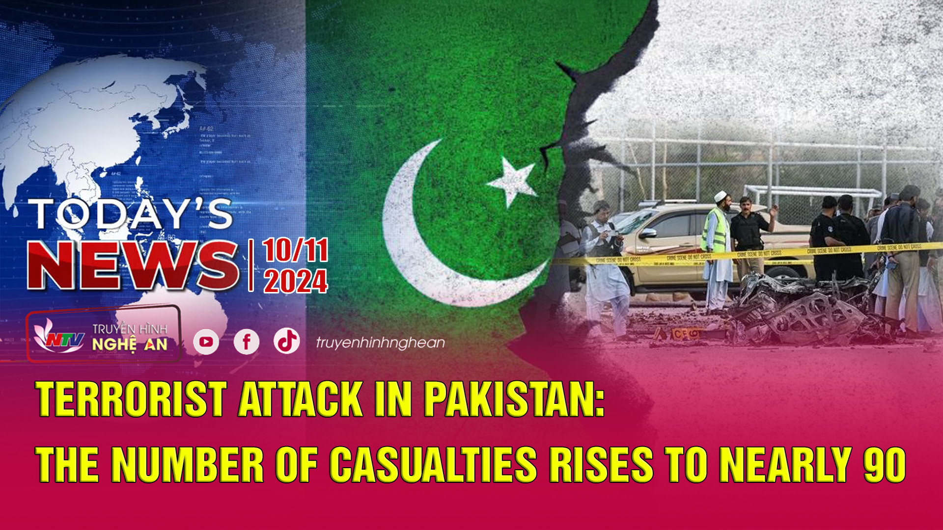 Today's News 10/11/2024: Terrorist Attack in Pakistan: The Number of Casualties Rises to Nearly 90