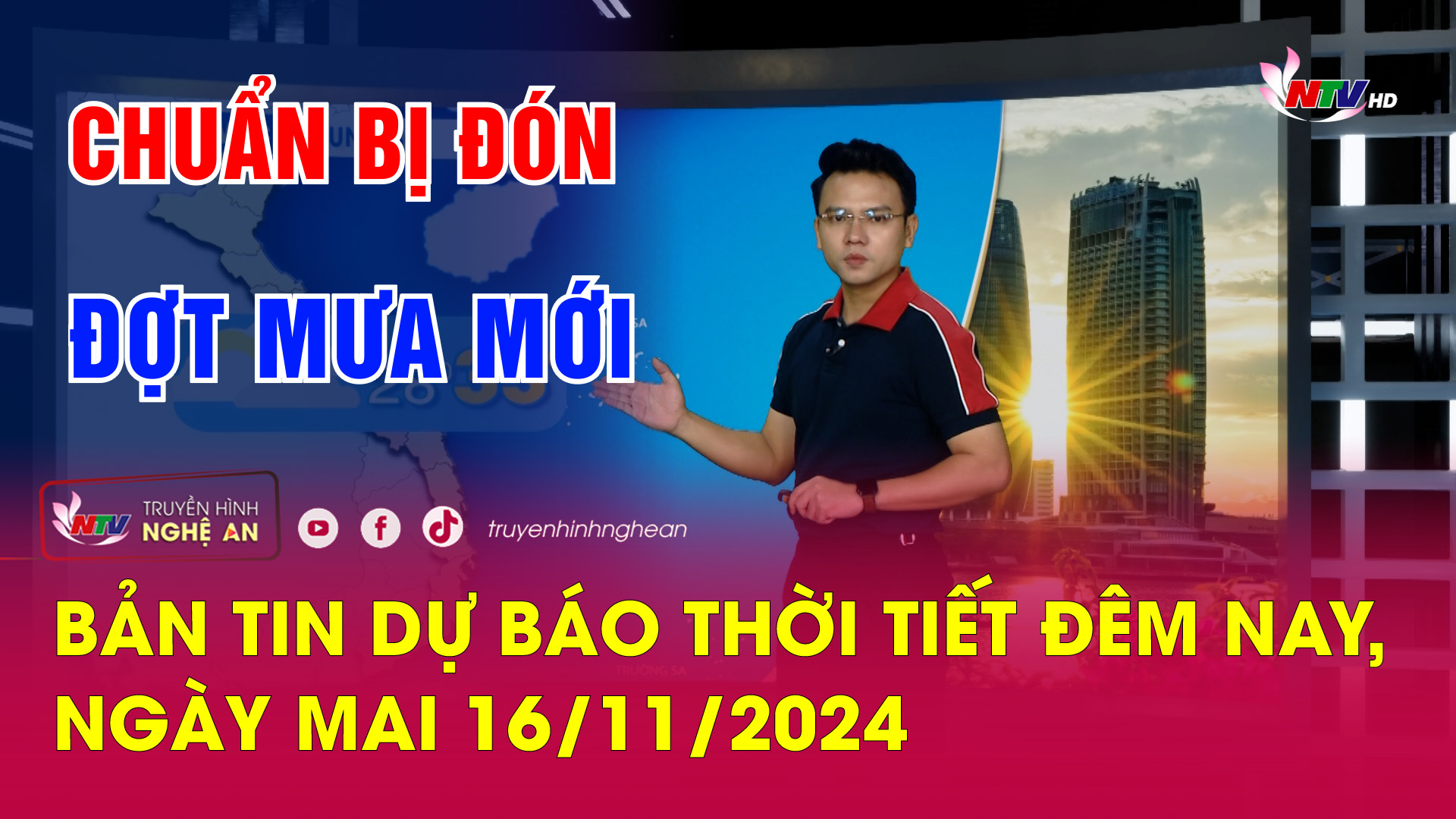 Bản tin Dự báo thời tiết đêm nay, ngày mai 16/11/2024