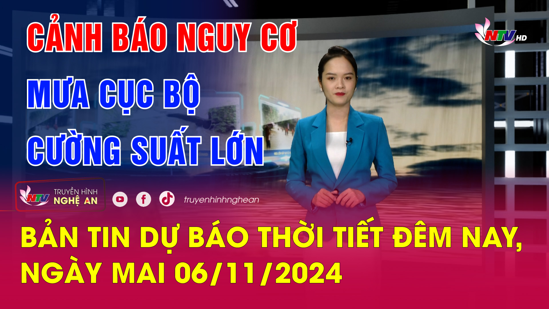 Bản tin Dự báo thời tiết đêm nay, ngày mai 06/11/2024