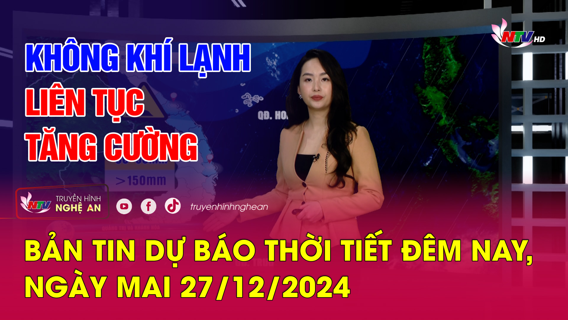 Bản tin Dự báo thời tiết đêm nay, ngày mai 27/12/2024