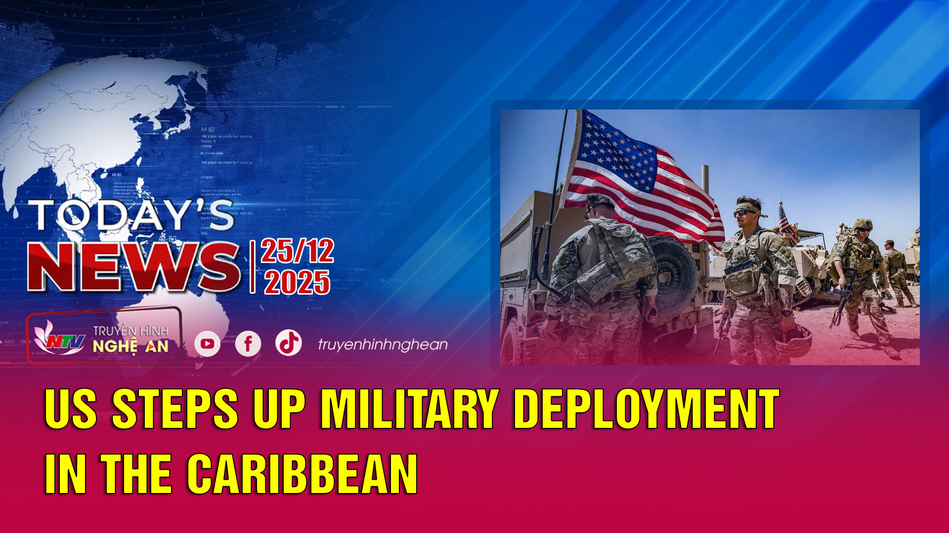 Today's News 25/12/2025: US steps up military deployment in the Caribbean