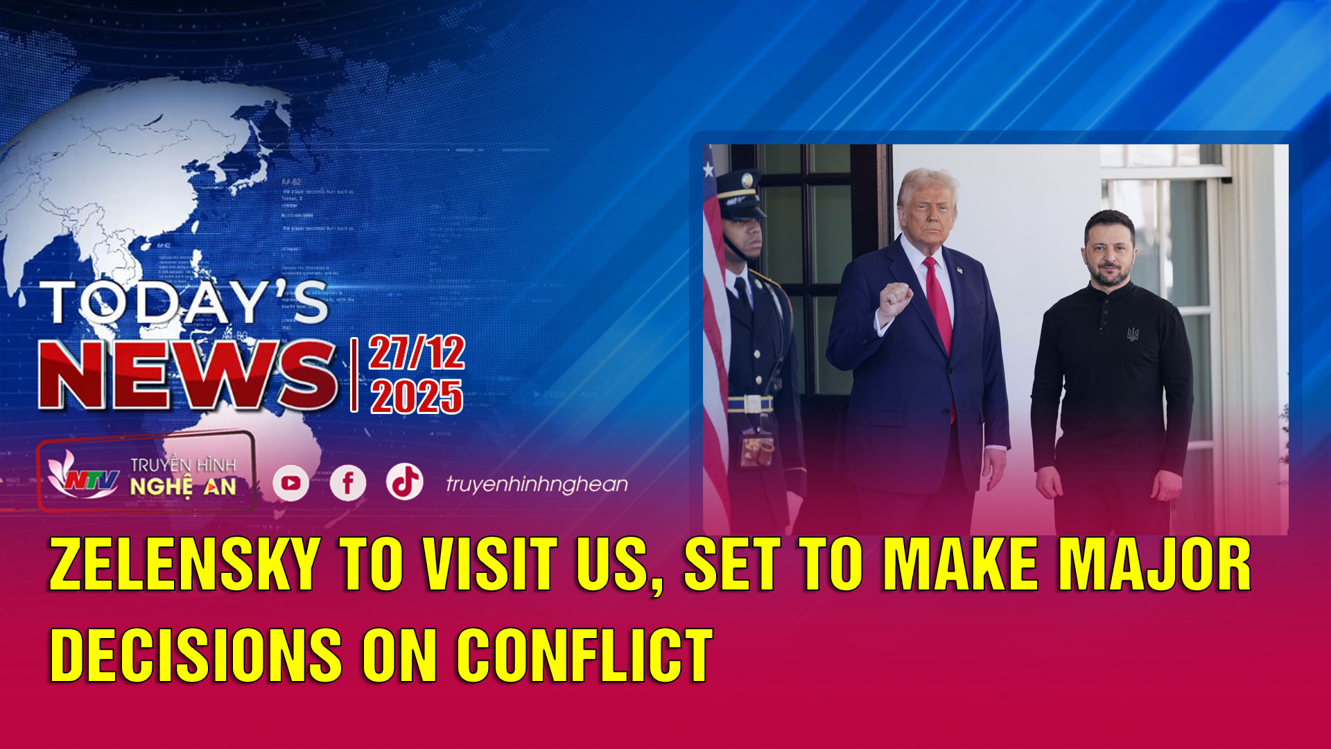 Today's News 27/12/2025: Zelensky to visit US, set to make major decisions on conflict