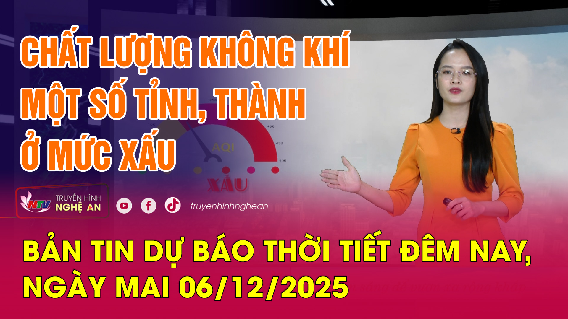 Bản tin Dự báo thời tiết đêm nay, ngày mai 06/12/2025