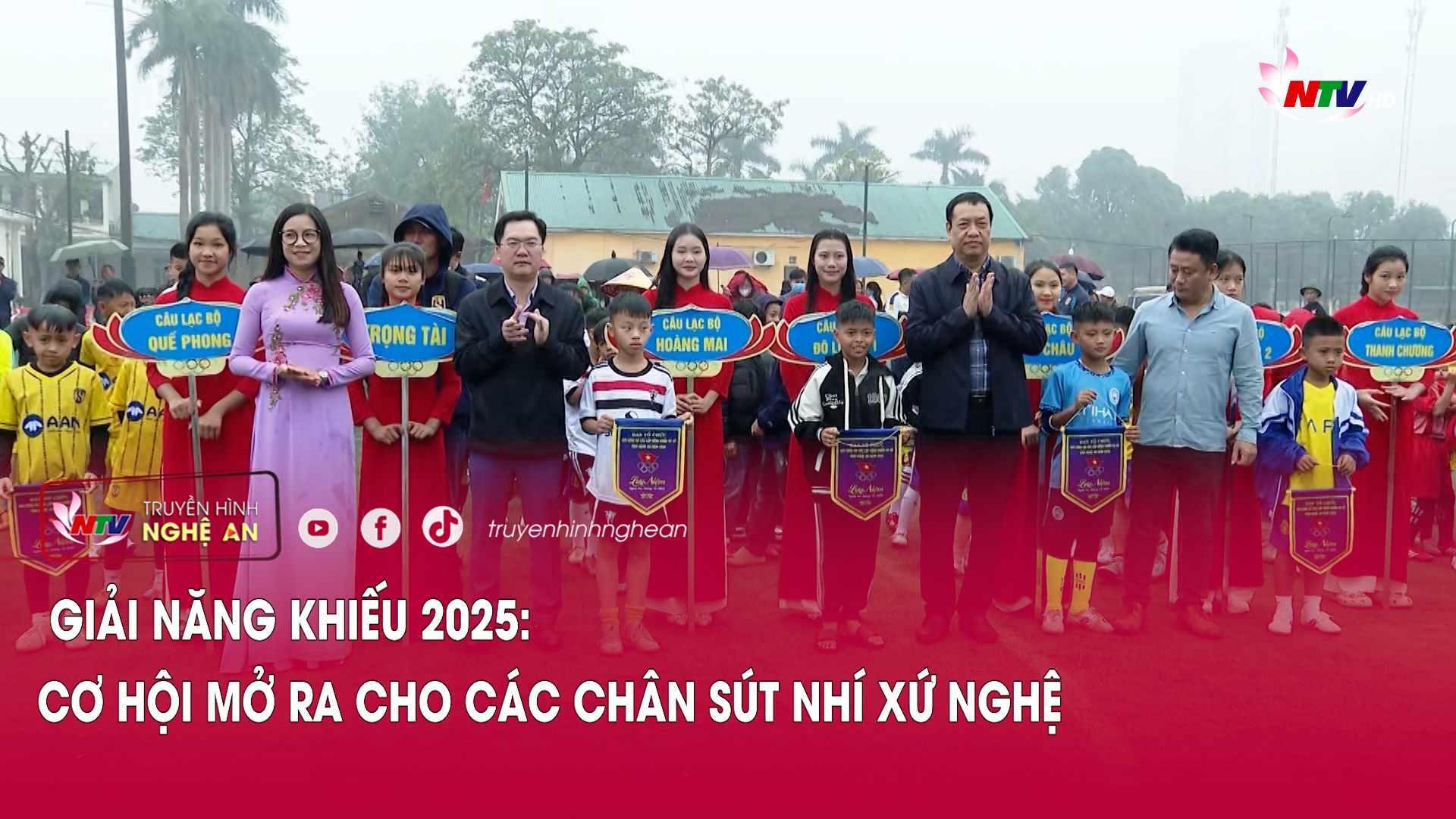 Giải năng khiếu 2025: Cơ hội mở ra cho các chân sút nhí xứ Nghệ