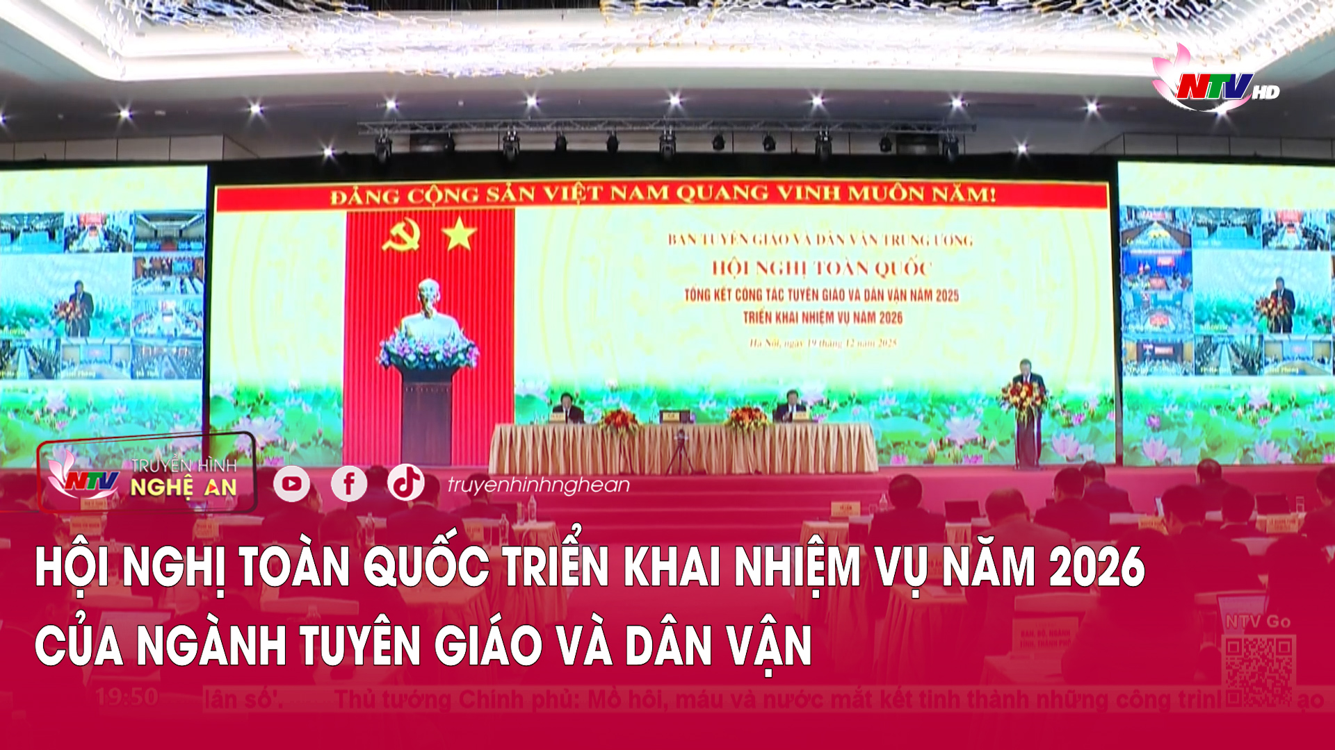 Hội nghị toàn quốc triển khai nhiệm vụ năm 2026 của ngành Tuyên giáo và Dân vận