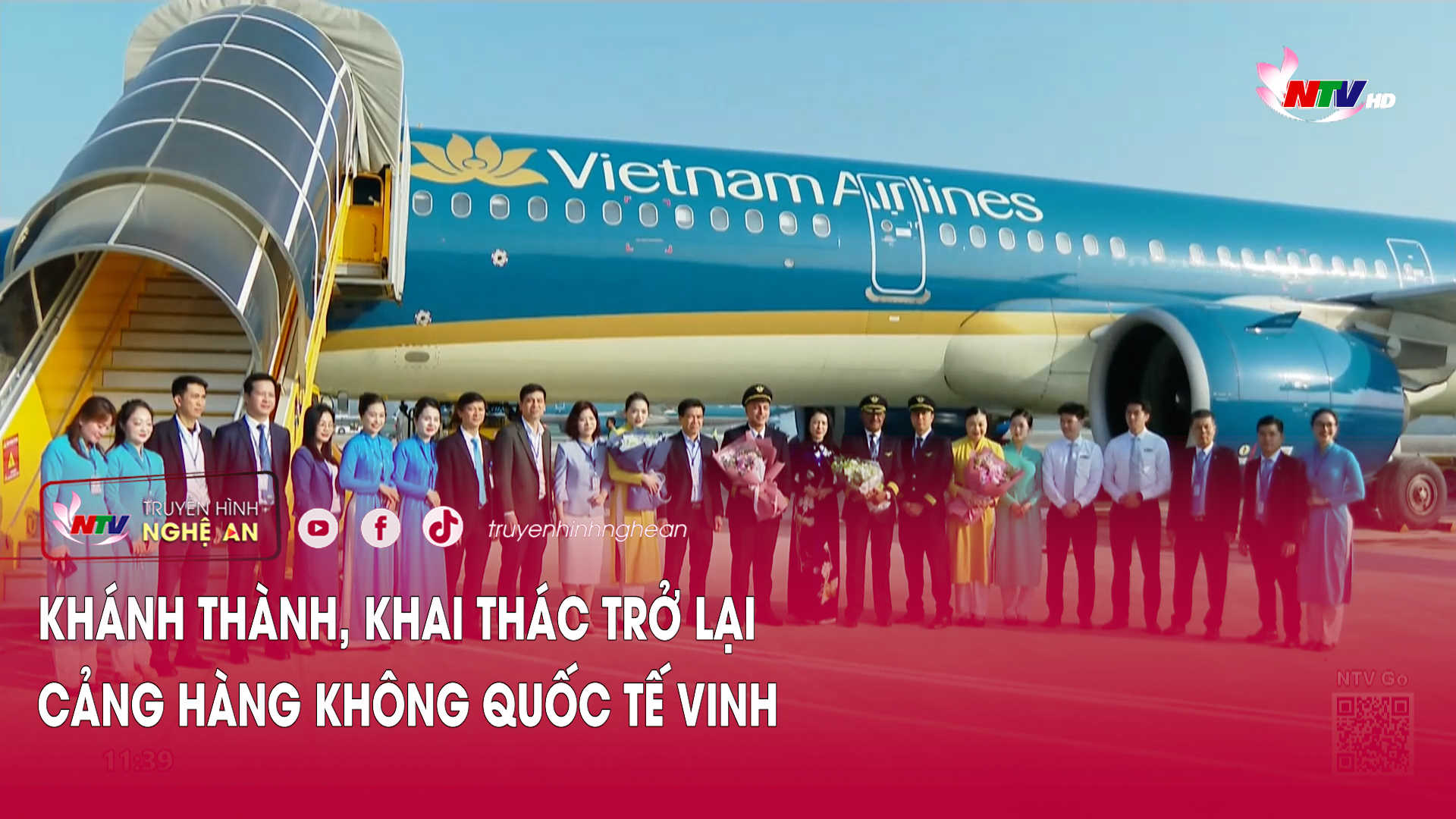 Khánh thành, khai thác trở lại Cảng hàng không quốc tế Vinh