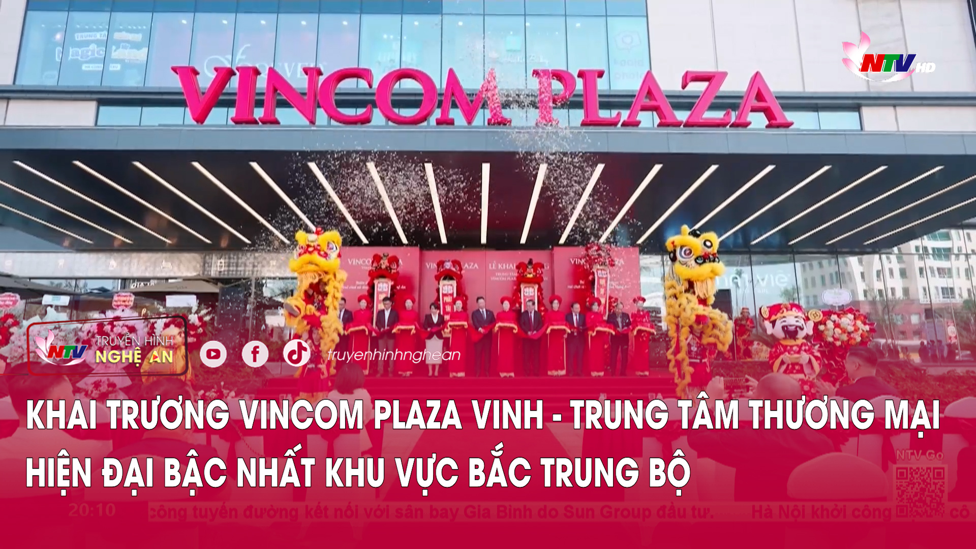 Khai trương Vincom Plaza Vinh - Trung tâm thương mại hiện đại bậc nhất khu vực Bắc Trung Bộ