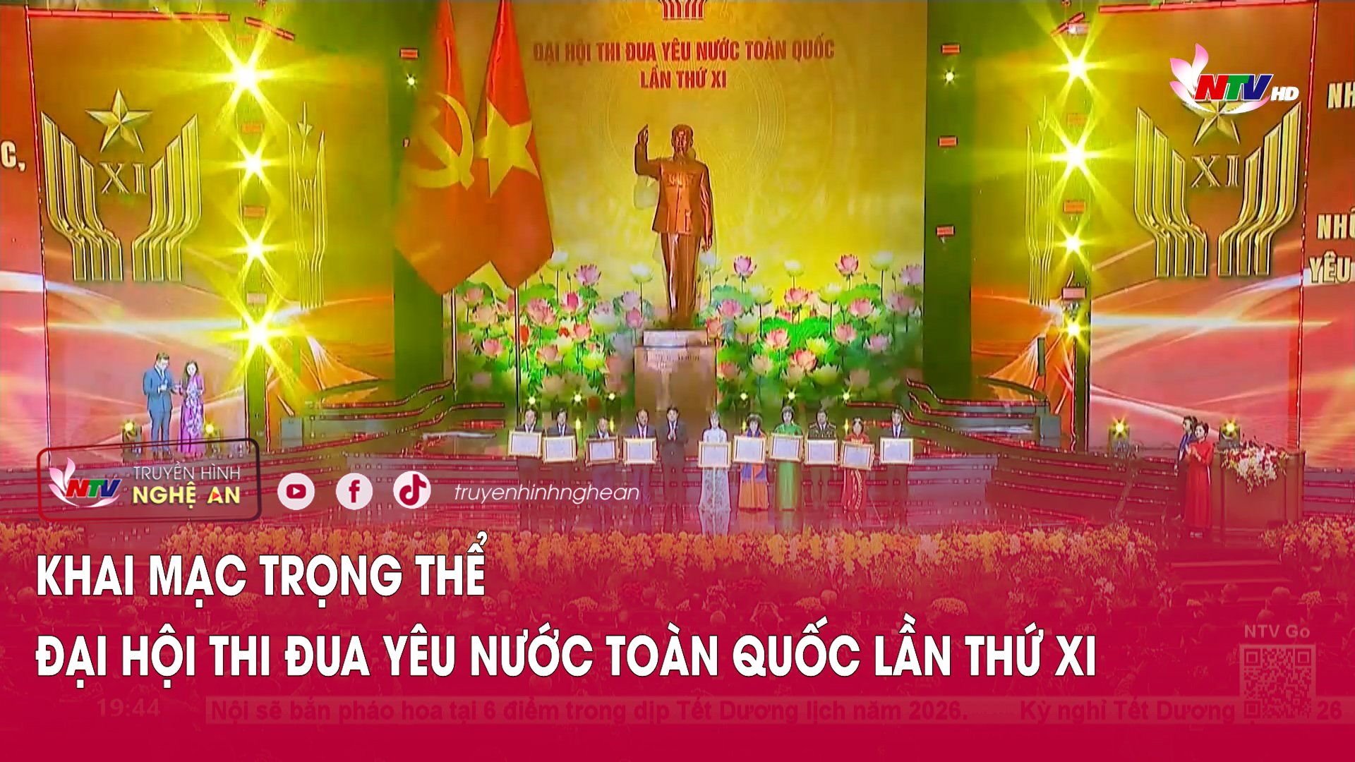 Khai mạc trọng thể Đại hội Thi đua yêu nước toàn quốc lần thứ XI