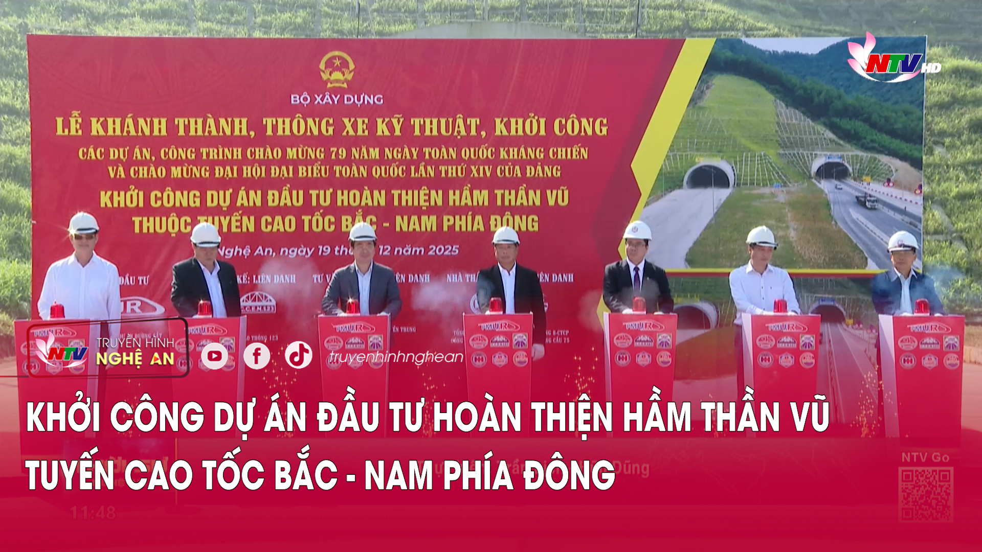 Khởi công Dự án đầu tư hoàn thiện hầm Thần Vũ tuyến cao tốc Bắc - Nam phía Đông