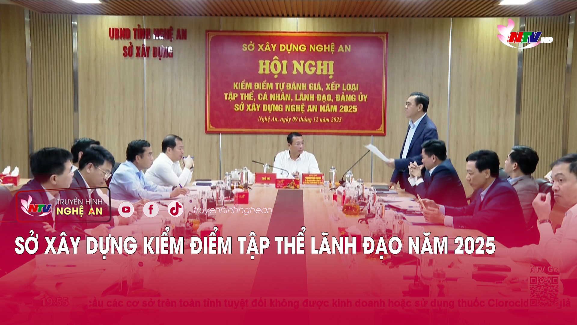 Sở Xây dựng kiểm điểm tập thể lãnh đạo năm 2025