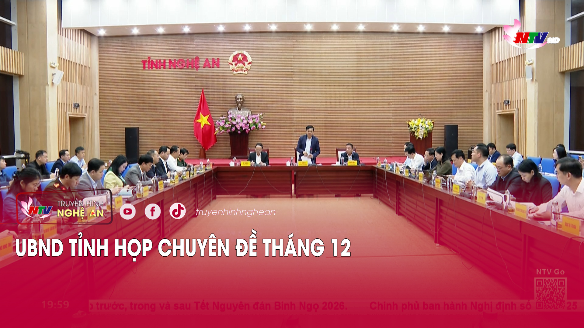 UBND tỉnh họp chuyên đề tháng 12