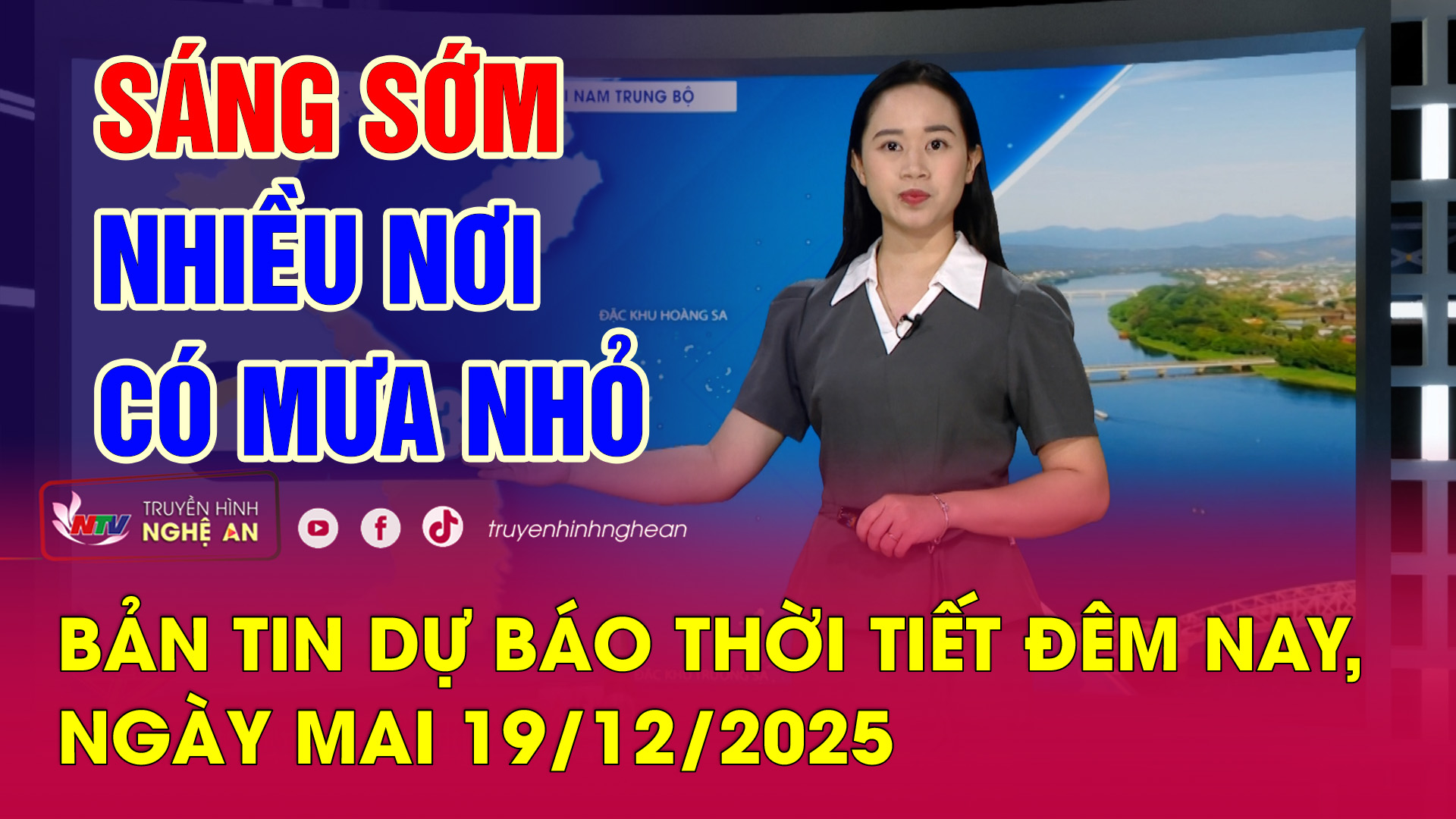 Bản tin Dự báo thời tiết đêm nay, ngày mai 19/12/2025